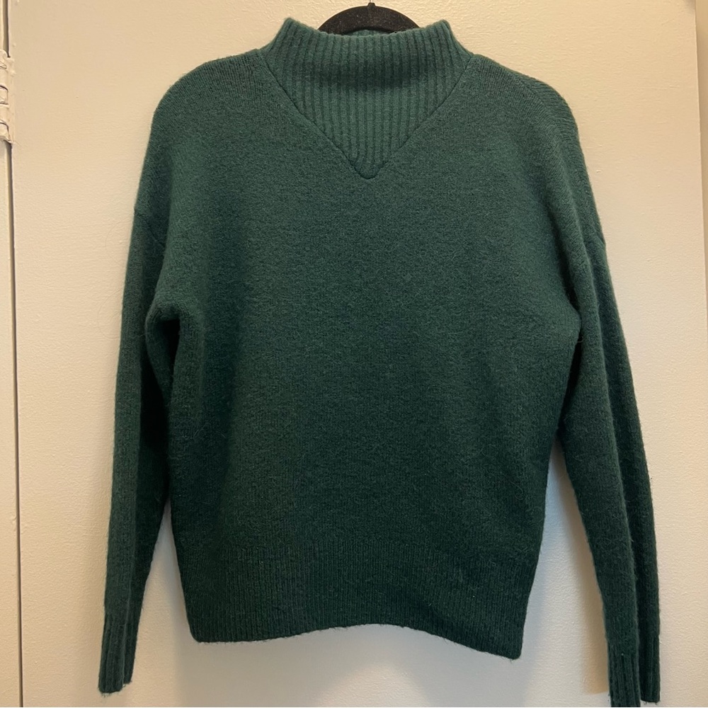 Madewell Mockneck Teal Sweater